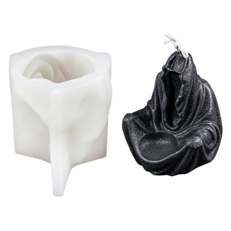 3D Grim Reaper Silicone Candle - Resin Art Furniture ulasan dan harga