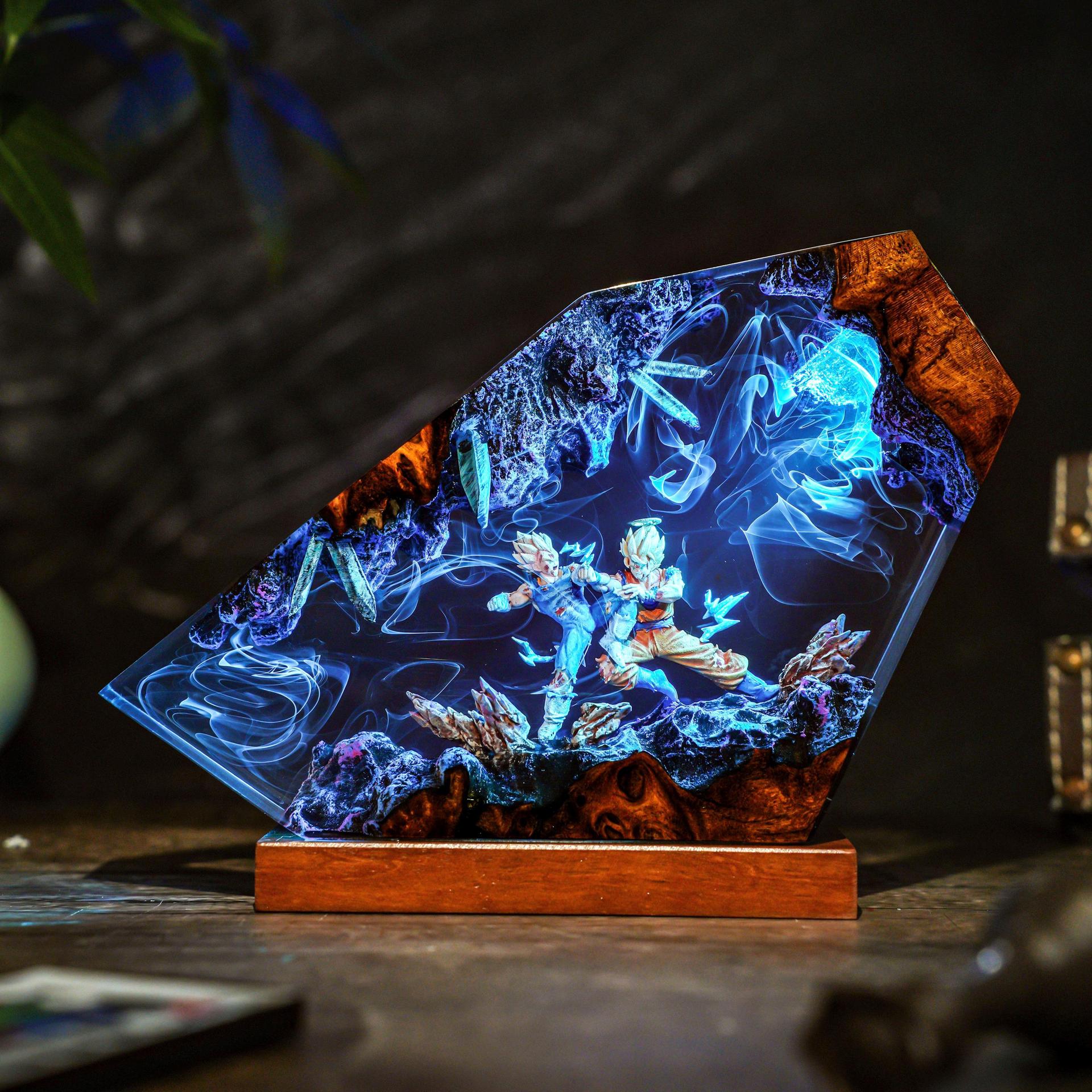 Goku & Vegeta Epoxy Resin Hand - Resin Art Goku ulasan dan harga