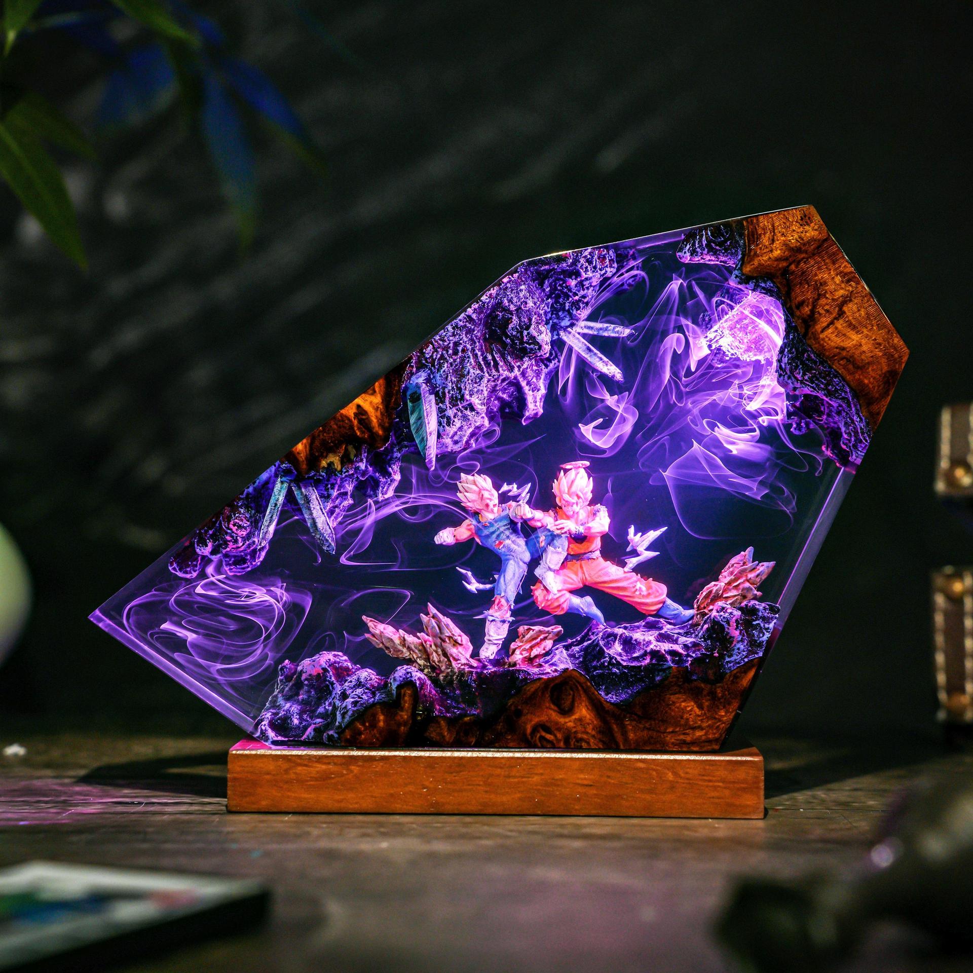 Goku & Vegeta Epoxy Resin Hand - Resin Art Goku ulasan dan harga