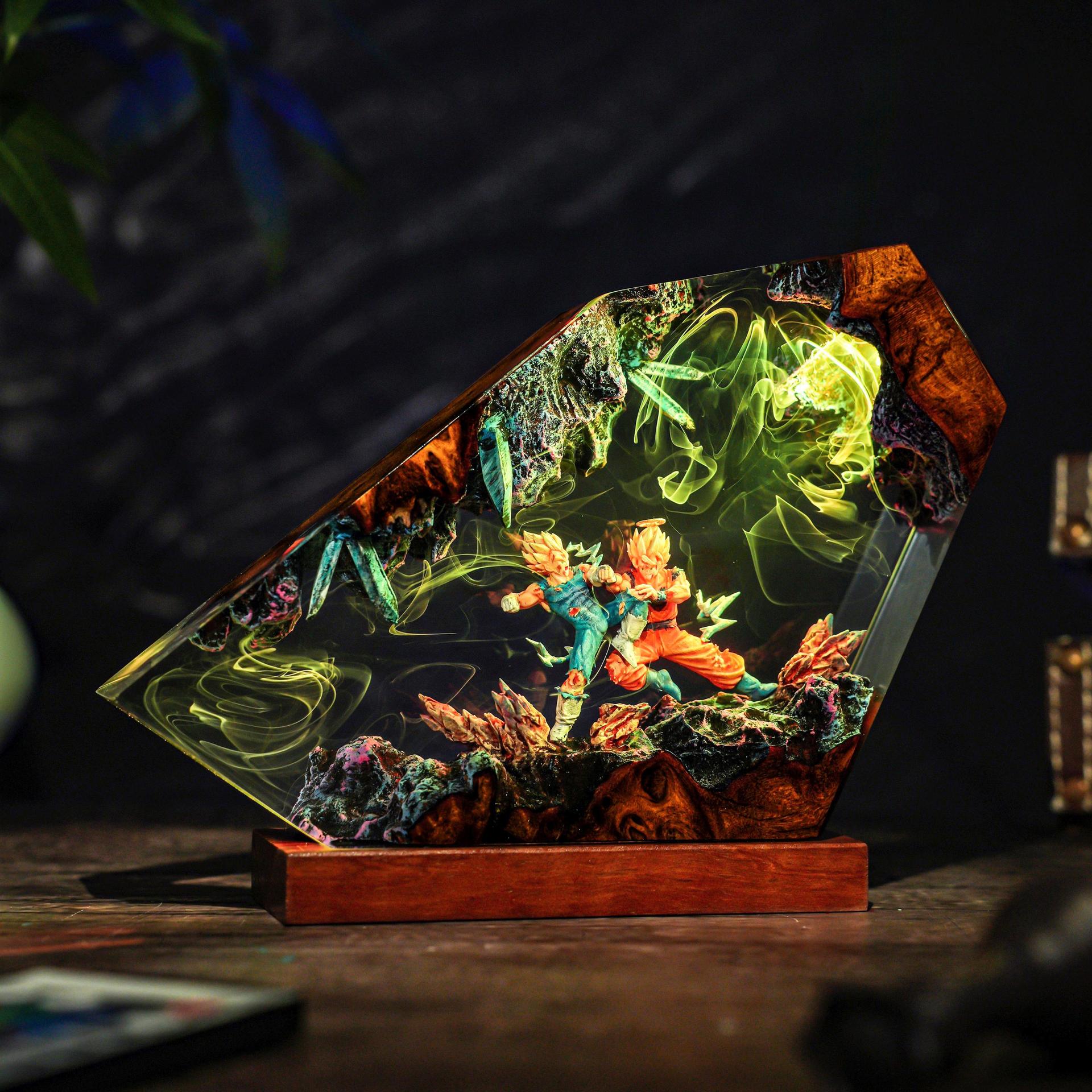 Goku & Vegeta Epoxy Resin Hand - Resin Art Goku ulasan dan harga