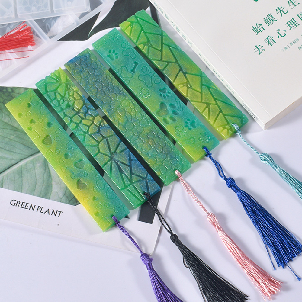 DIY Crystal Epoxy Resin Mold L - Resin Art Bookmark ulasan dan harga