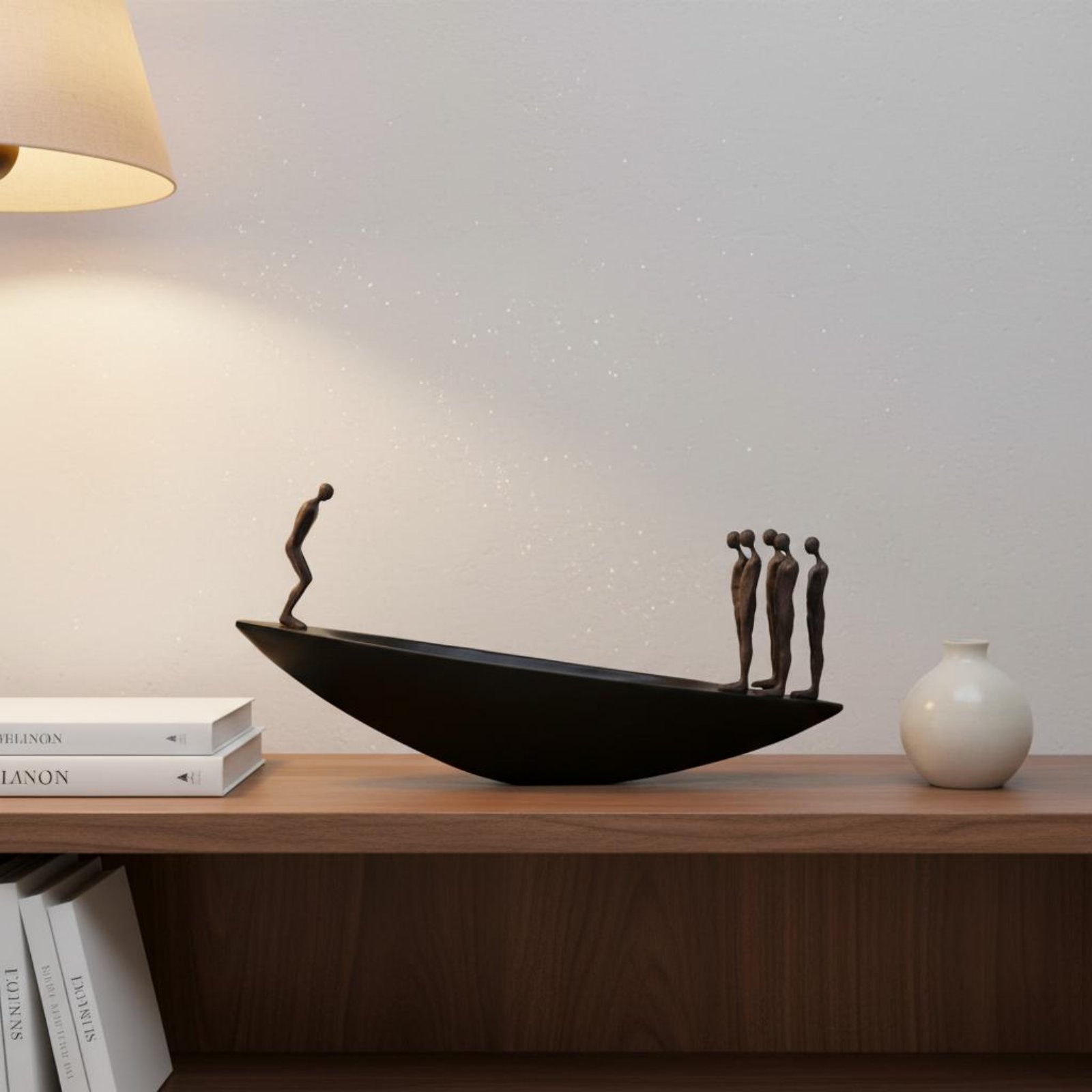 Modern Resin Sailboat Statue A - Resin Art Furniture ulasan dan harga