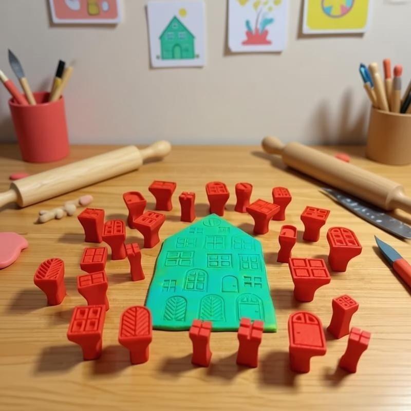 25pcs Clay Stamp & Molding Kit - Resin Art Clay ulasan dan harga