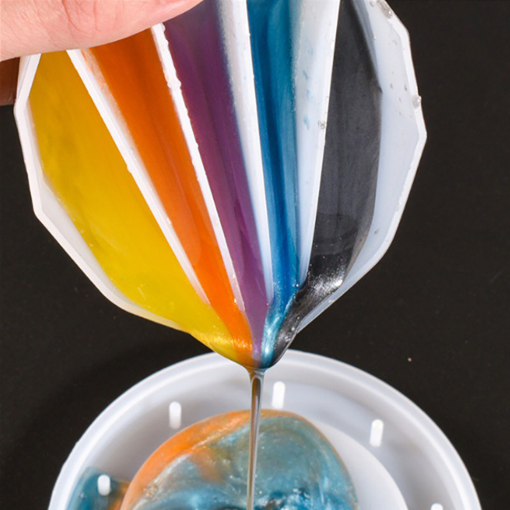 2/3/4/5 Grids Silicone Split C - Resin Mixing Cup ulasan dan harga