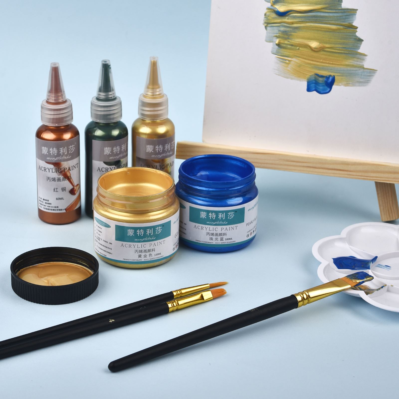7 Colors 60ml/Bottle Metallic  - Resin Art Glue ulasan dan harga