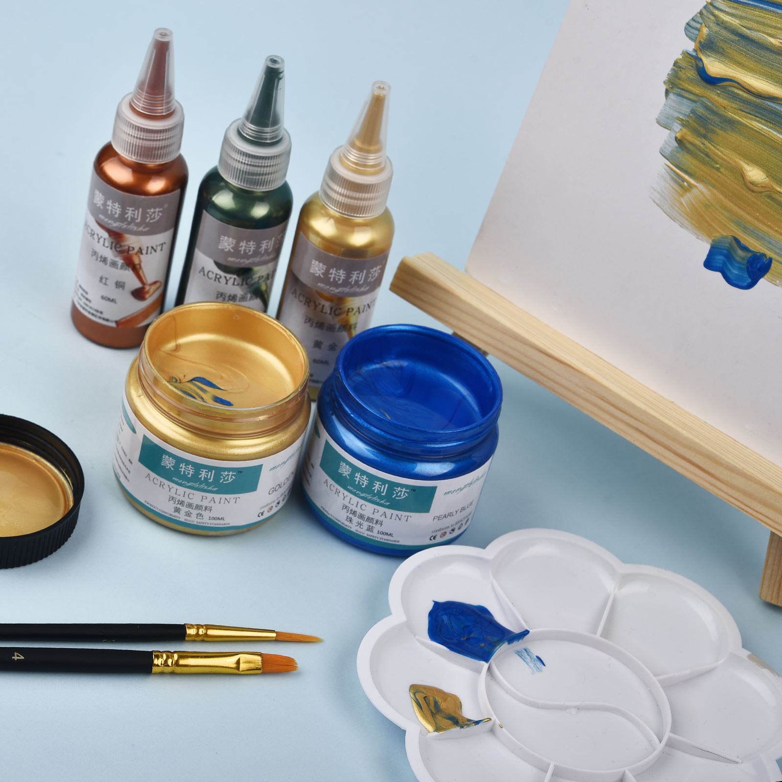 7 Colors 60ml/Bottle Metallic  - Resin Art Glue ulasan dan harga