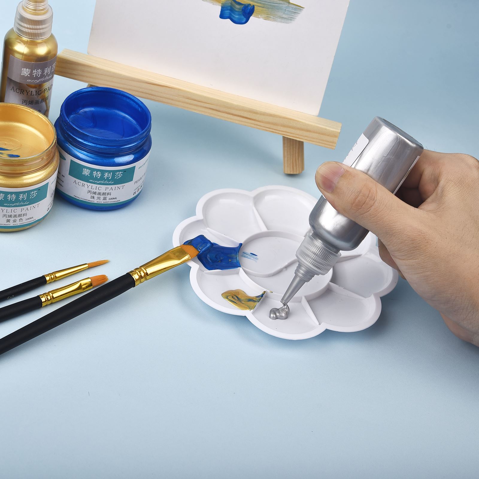 7 Colors 60ml/Bottle Metallic  - Resin Art Glue ulasan dan harga