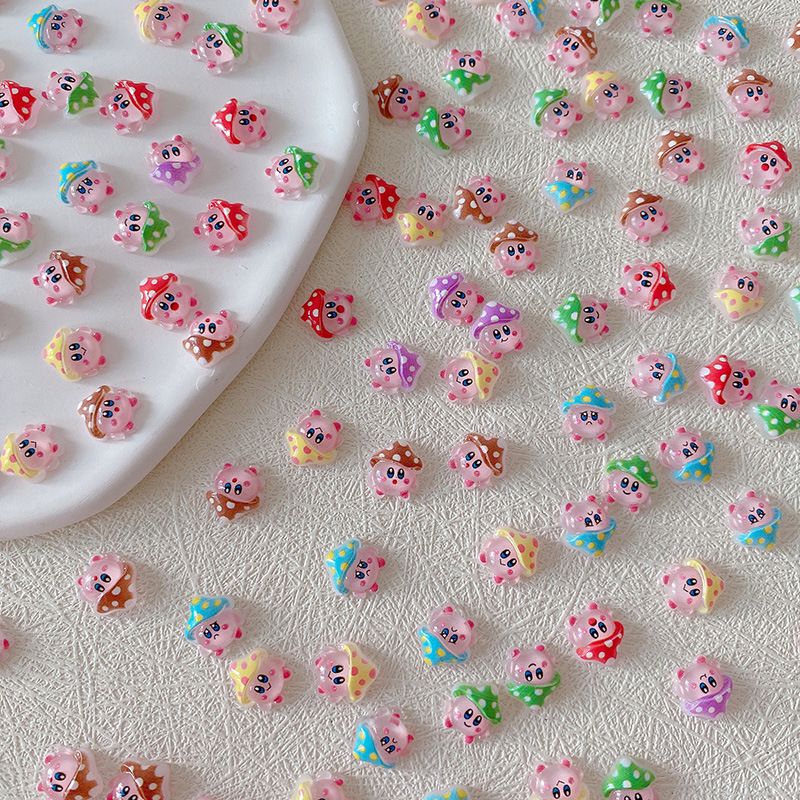 2/10/20pcs Kirby Nail Charms 3 - Resin Art Workshop ulasan dan harga