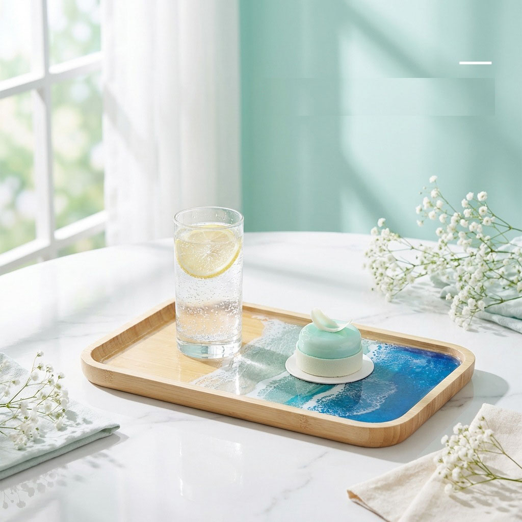 Epoxy Resin Ocean Art Decorati - Resin Art Kitchen ulasan dan harga