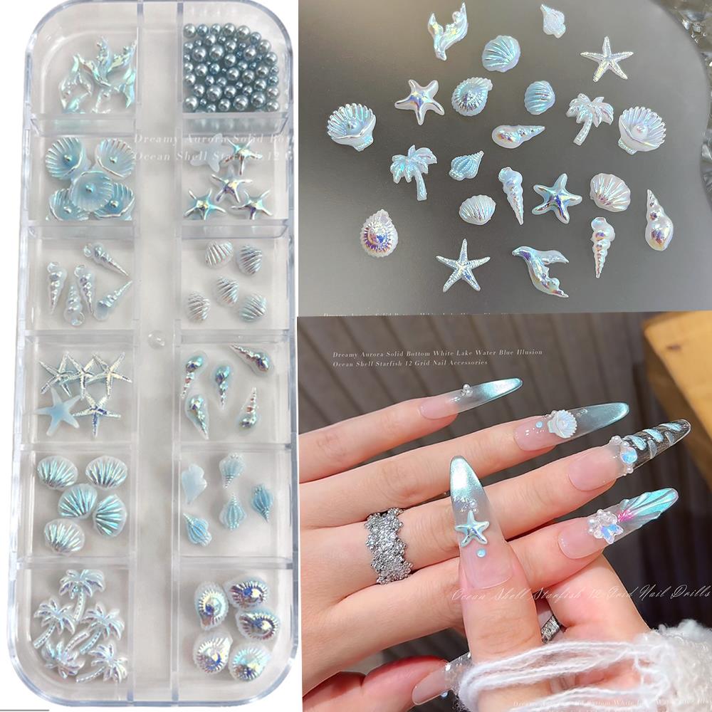 12Grids 3D Mixed Ocean Style N - Resin Art Beach Theme ulasan dan harga