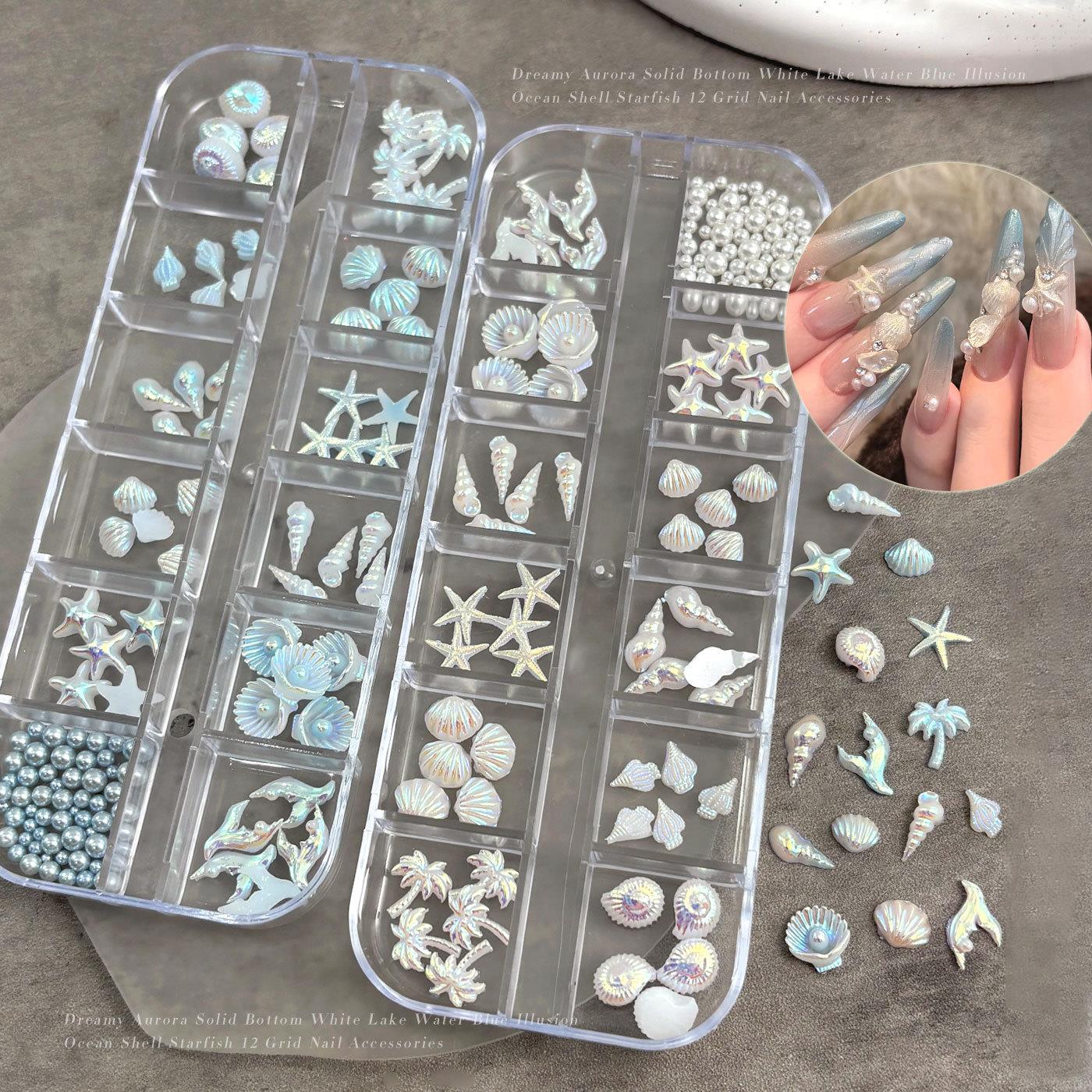 12Grids 3D Mixed Ocean Style N - Resin Art Beach Theme ulasan dan harga