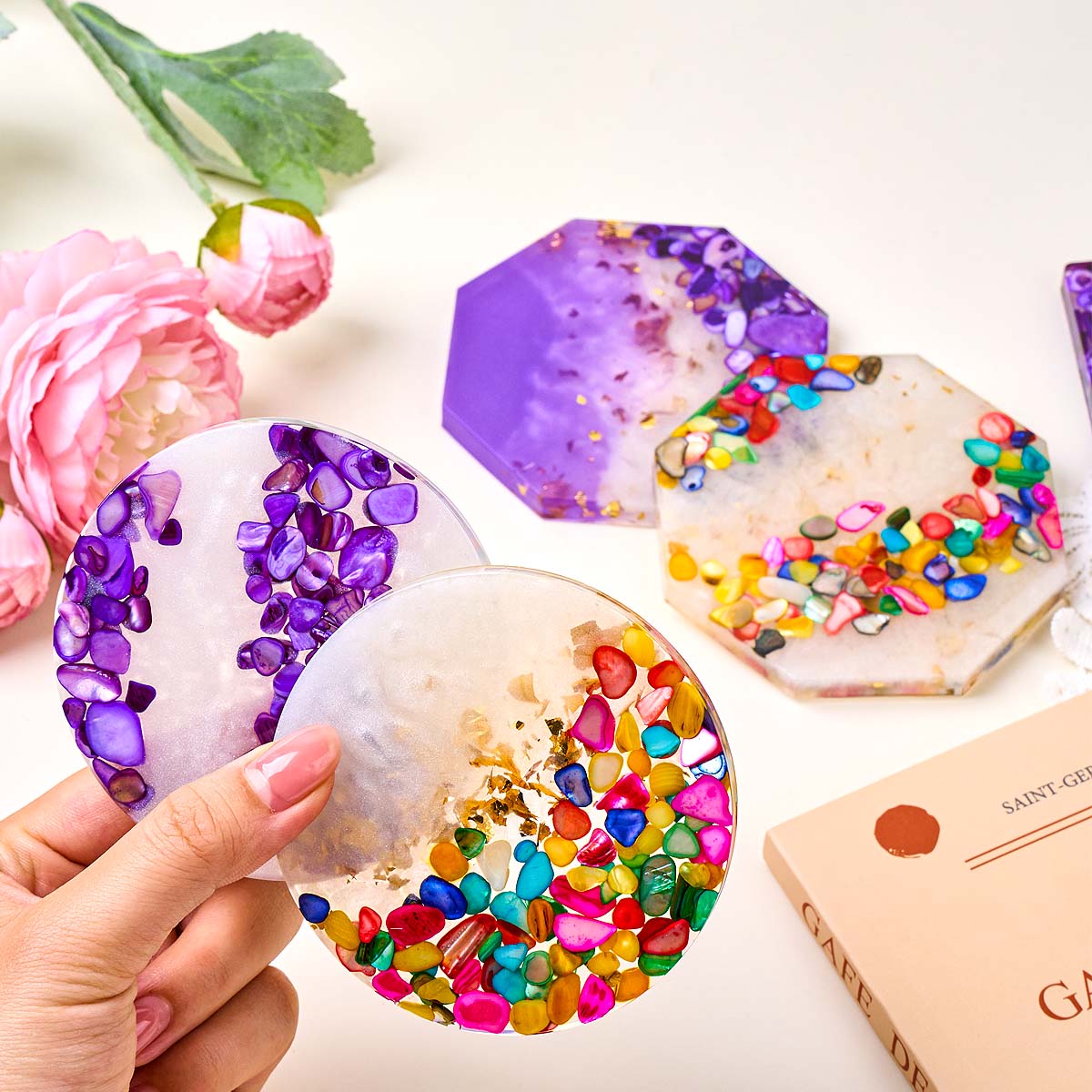 Epoxy Resin Coaster Making Kit - Epoxy Resin Ab ulasan dan harga