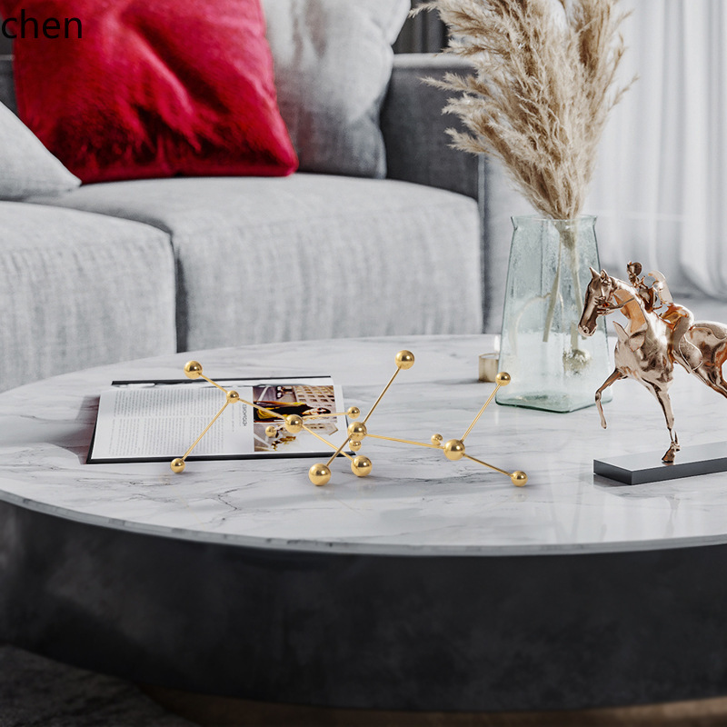 YFY Modern Light Luxury Living - Resin Art Coffee Table ulasan dan harga