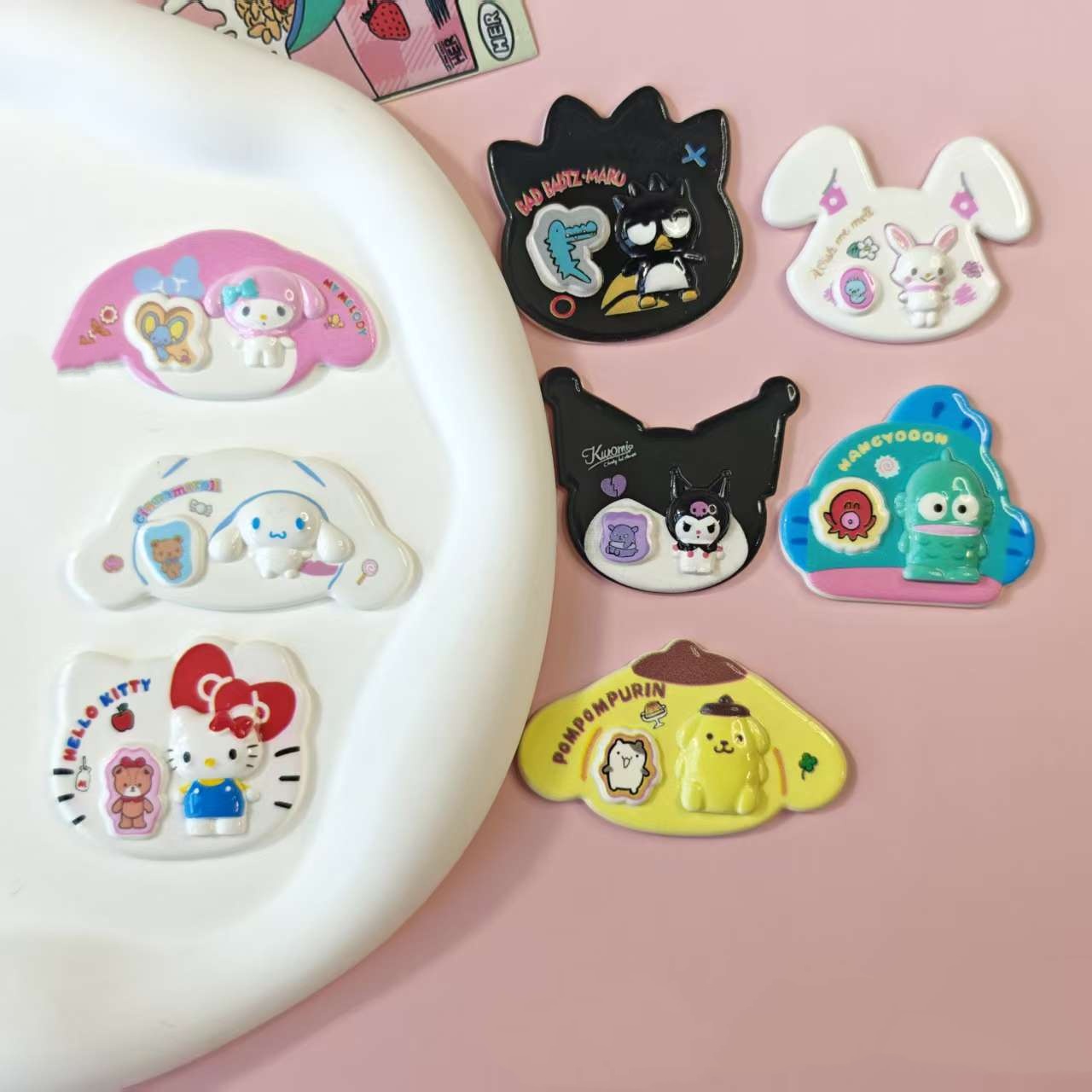 10pcs Cute Character Resin Cab - Resin Art Phone Case ulasan dan harga