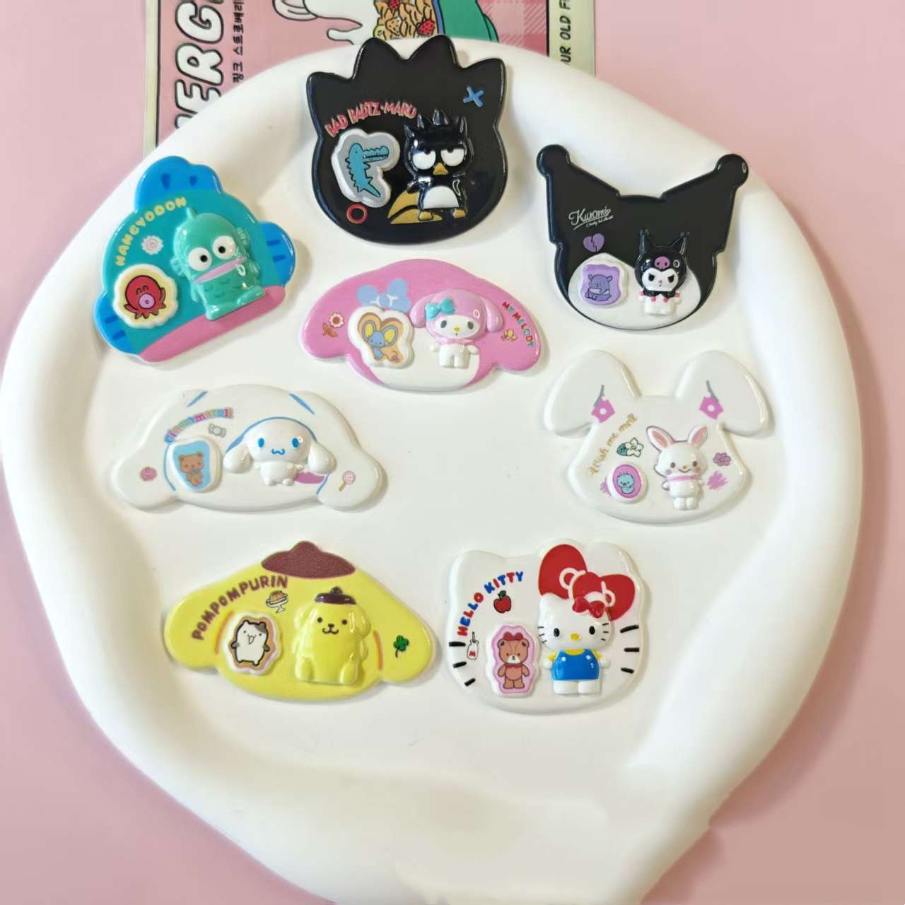10pcs Cute Character Resin Cab - Resin Art Phone Case ulasan dan harga