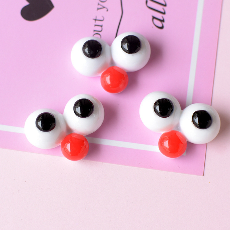 10Pcs Cute Eyes Flatback Resin - Resin Art Phone Case ulasan dan harga