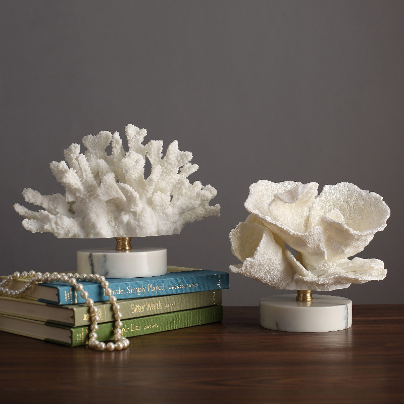 Nordic Style Simulated Coral R - Resin Art Coffee Table ulasan dan harga