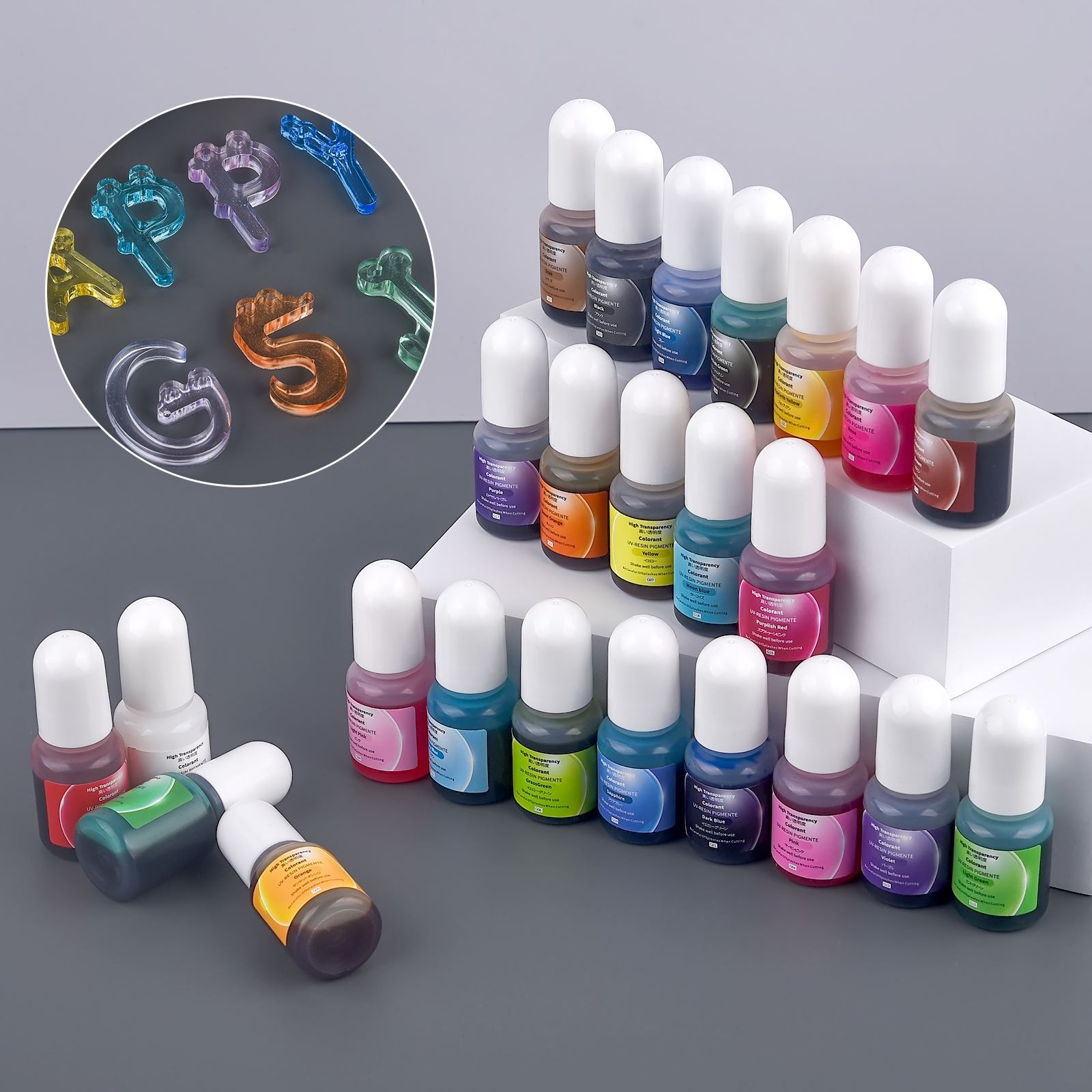 24Colors 5ml Epoxy Resin Pigme - Epoxy Resin Ab ulasan dan harga