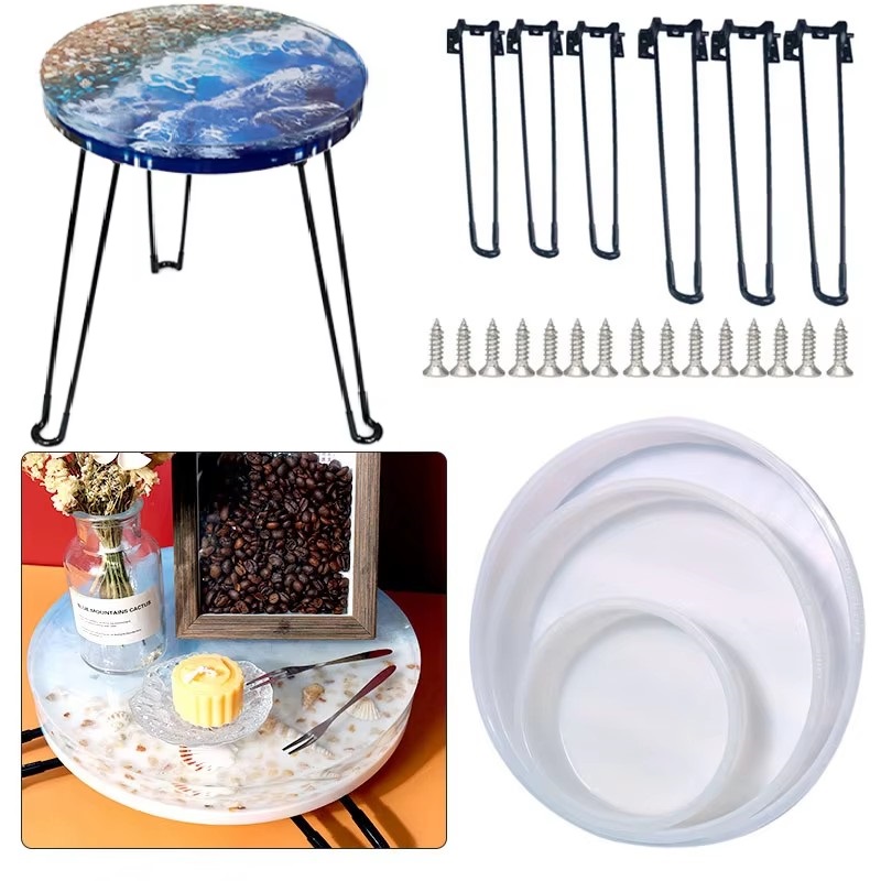 Large Round Tray UV Resin Mold - Resin Art Table ulasan dan harga