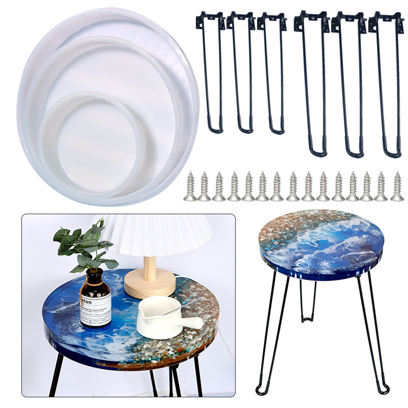Large Round Tray UV Resin Mold - Resin Art Table ulasan dan harga