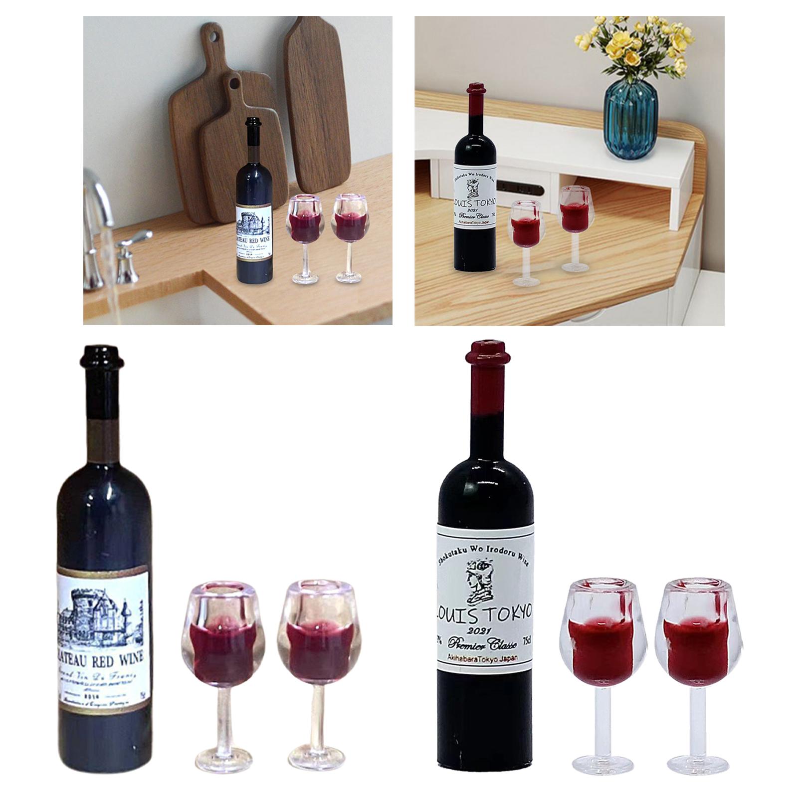 1/12 Scale Dollhouse Wine Bott - Resin Art Kitchen ulasan dan harga