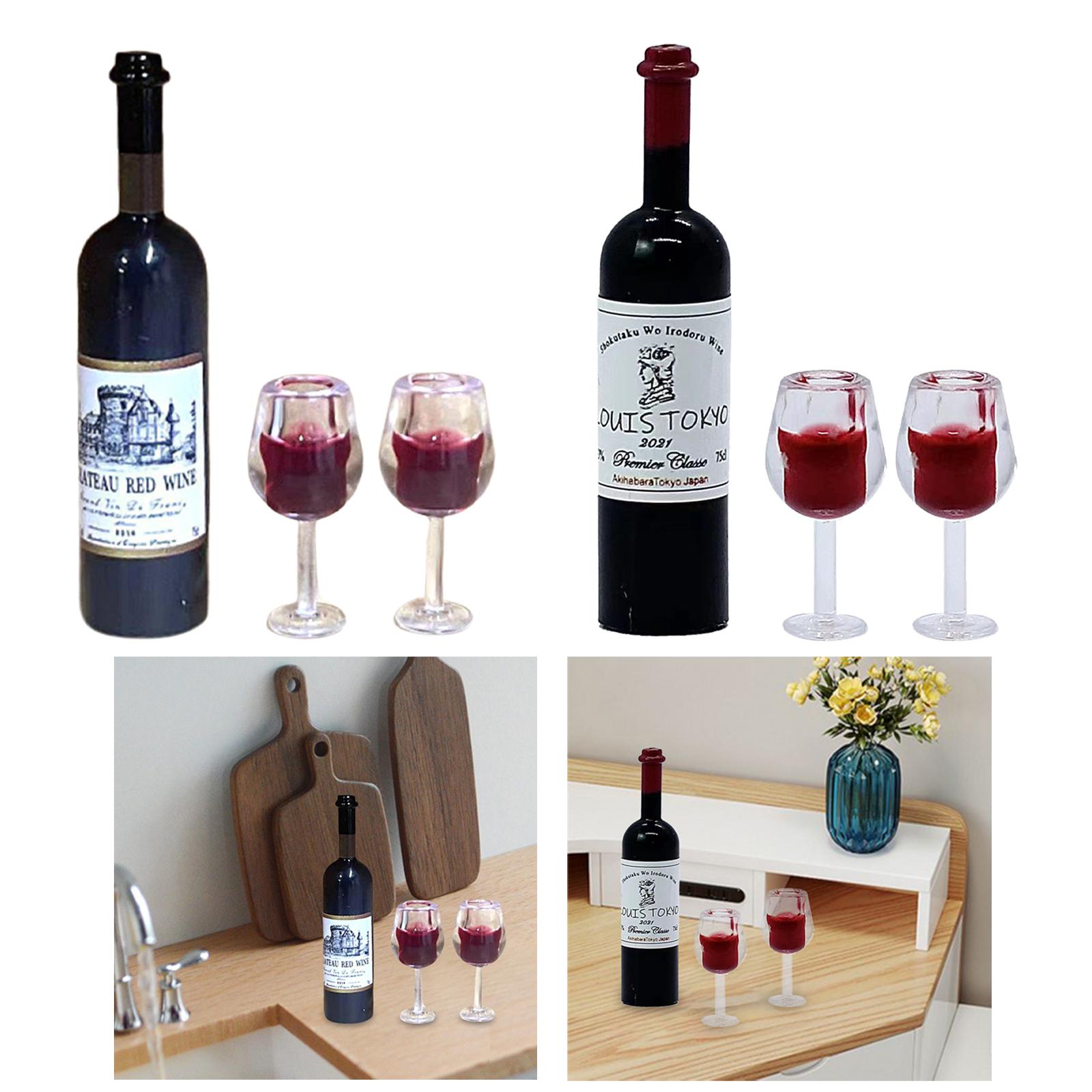 1/12 Scale Dollhouse Wine Bott - Resin Art Kitchen ulasan dan harga