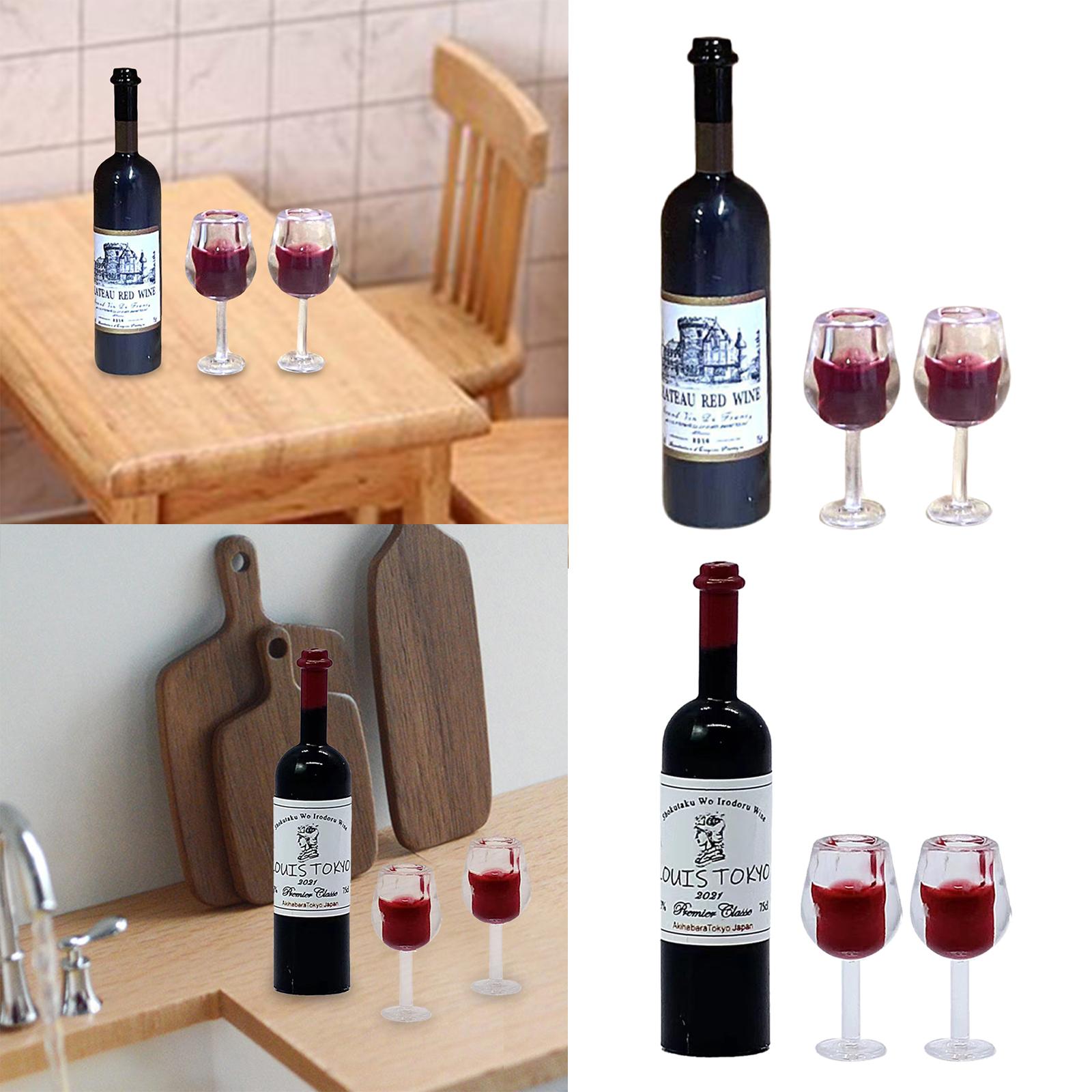 1/12 Scale Dollhouse Wine Bott - Resin Art Kitchen ulasan dan harga