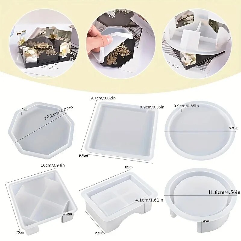 Coaster Resin Molds Set Includ - Resin Art Kit For Beginners ulasan dan harga