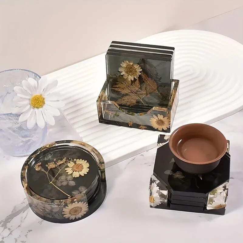 Coaster Resin Molds Set Includ - Resin Art Kit For Beginners ulasan dan harga