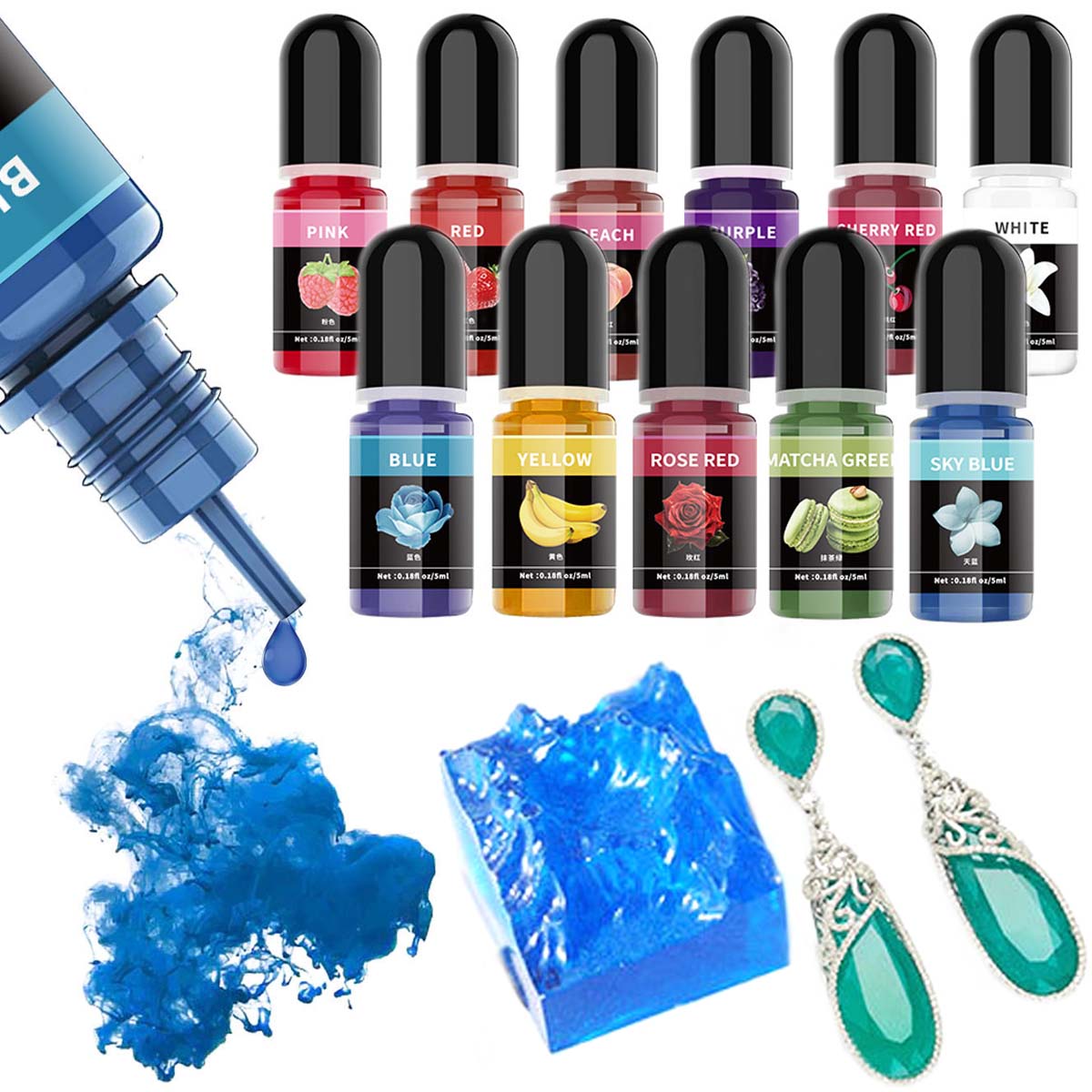 5ml/Bottle Epoxy Resin Pigment - Resin Art Glue ulasan dan harga
