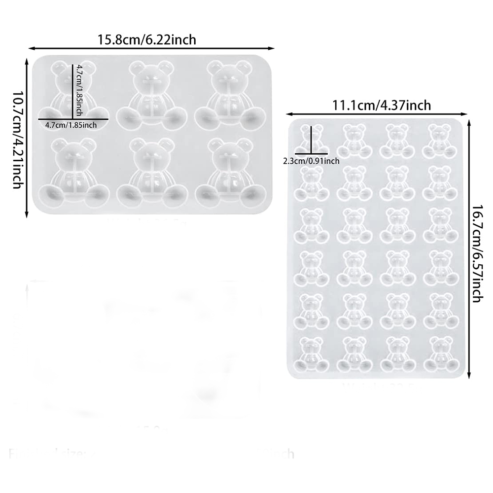 Crystal Bear Resin Silicone Mo - Resin Art Glue ulasan dan harga