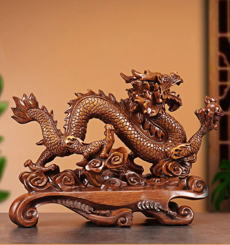 Lucky Dragon Ornaments To Attr - Resin Art Furniture ulasan dan harga