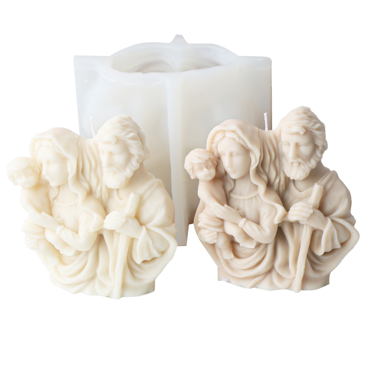 3D Holy Family Statue Silicone - Resin Art Furniture ulasan dan harga
