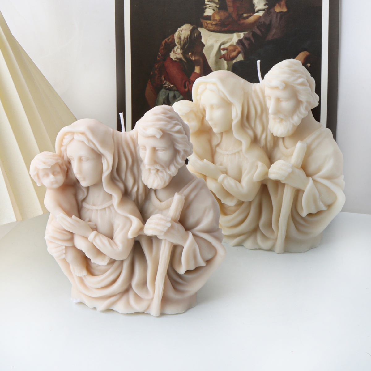 3D Holy Family Statue Silicone - Resin Art Furniture ulasan dan harga