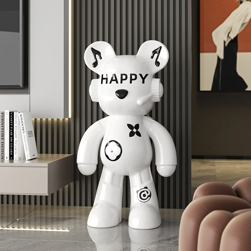 Trendy Modern DJ Backpack Bear - Resin Art Furniture ulasan dan harga