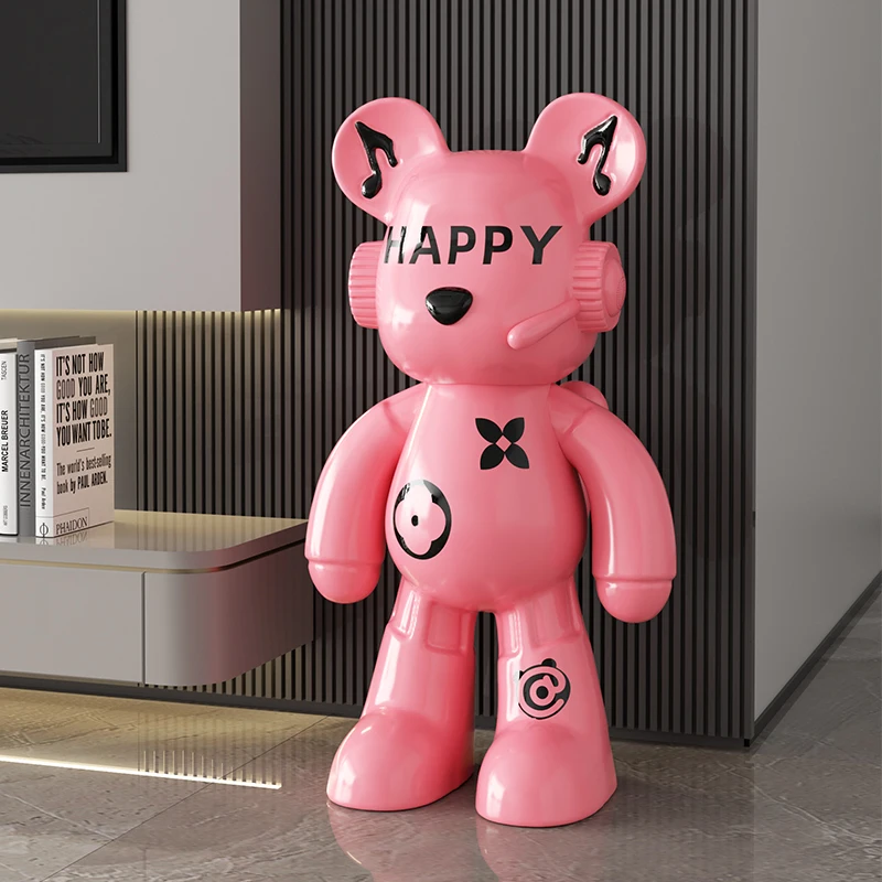 Trendy Modern DJ Backpack Bear - Resin Art Furniture ulasan dan harga