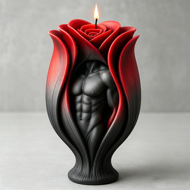 Rose Muscle Man Body Candle Si - Resin Art Furniture ulasan dan harga