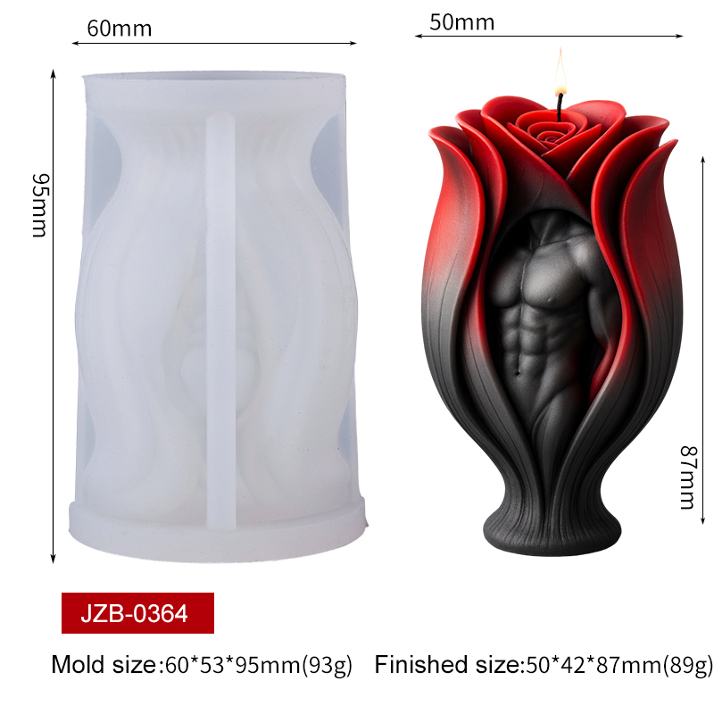 Rose Muscle Man Body Candle Si - Resin Art Furniture ulasan dan harga