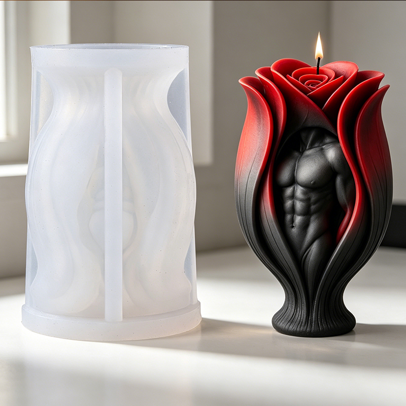 Rose Muscle Man Body Candle Si - Resin Art Furniture ulasan dan harga