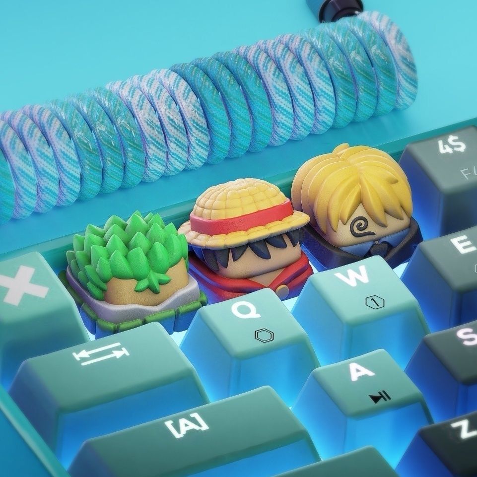 New Kawaii ONE PIECE Luffy Key - Resin Art Workshop ulasan dan harga