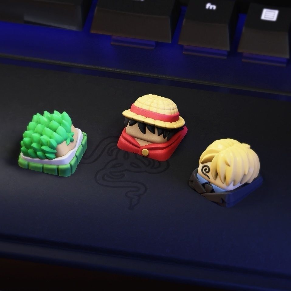 New Kawaii ONE PIECE Luffy Key - Resin Art Workshop ulasan dan harga