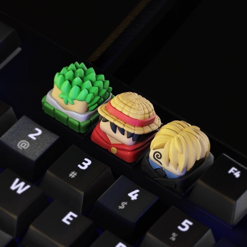 New Kawaii ONE PIECE Luffy Key - Resin Art Workshop ulasan dan harga