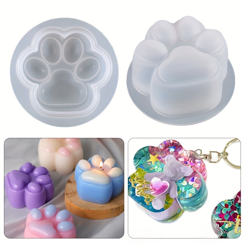 1 Large Cat Paw Silicone Mold， - Resin Mixing Cup ulasan dan harga